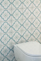 Керамический гранит ЭКЛЕКТИКА Арабески голубой 200x200 (Smile Tile)