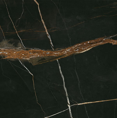 Керамический гранит Lusso Nero / Люссо Неро матовый ID9093E021MR 600x600 (IDALGO)