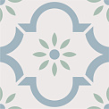 Керамический гранит ЭКЛЕКТИКА Арабески голубой 200x200 (Smile Tile)