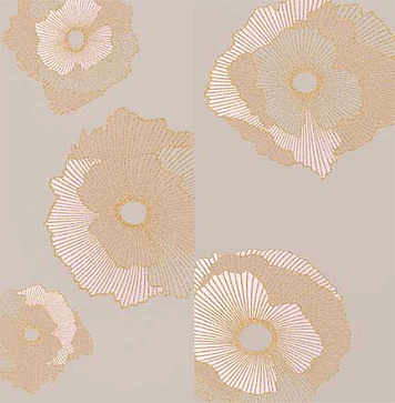 Панно Mono Golden flowers 60х60 (компл. из 2 шт) (Creto)