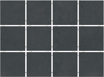 Плитка напольная АМАЛЬФИ черный матовый из 12 частей 9,8х9,8 1291H (KERAMA MARAZZI)