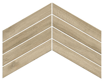 Керамический гранит Fusion Oak Natural Chevron / Фьюжн Оак Нэчурал Шеврон 600010002448 75x450 (Atlas Concorde Russia)