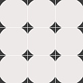 Керамический гранит ЭКЛЕКТИКА Брайтон черный 200x200 (Smile Tile)