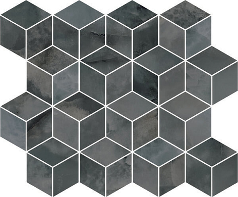 Декор Джардини серый темный мозаичный T017\14024 (Kerama Marazzi)