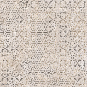 Керамический гранит Кварстоун Декор "Пэчворк" K951843R 600x600 (Vitra)