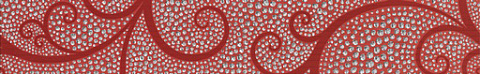 Бордюр CAPRI PEARL Frieze Red (Beryoza Ceramica)