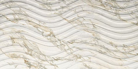 Керамический гранит EXPERIENCE MARBLE Calacatta Gold Onda MB02BAOP (Impronta Ceramiche)