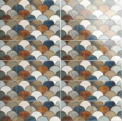 Плитка настенная BELLAGIO Escama Caramel PT03241 100x300 (Mainzu Ceramica)