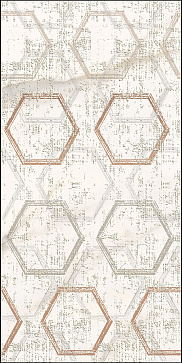 Декор Apulia Oro Hexagone 630x315 (Azori)