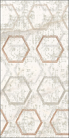 Декор Apulia Oro Hexagone 630x315 (Azori)