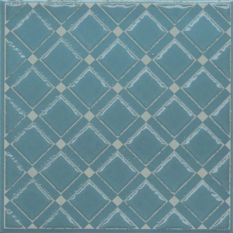 Декор Бахия 1 бирюзовый глянцевый KMD3STA016GN 98x98 (KERAMA MARAZZI)