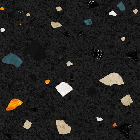Керамический гранит Cray dark shards 600х600 (Creto)