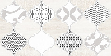 Декор  Мореска / Moresque 1641-8625 200х400 Бежевая (LB Ceramics)