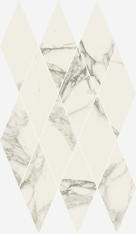 Мозаика Charme Deluxe Floor Project Arabescato Mosaico Diamond 28x48 Lux (Italon)
