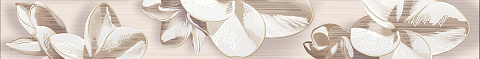 Бордюр AMATI Plumeria Beige (AZORI)