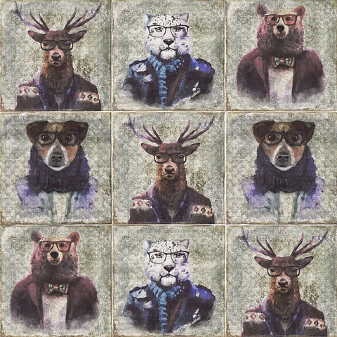 Плитка настенная LIVORNO Decor Celebrity Mix PT02478 200x200 (Mainzu Ceramica)