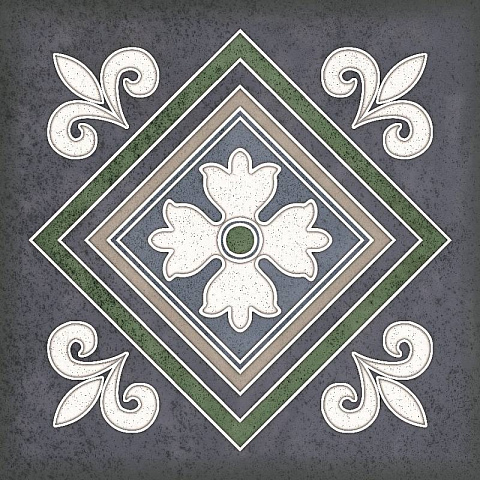Плитка настенная SMALTO Blu Decor 2 150x150 (Керлайф)