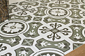 Керамический гранит ЭКЛЕКТИКА Пальмира зеленый 200x200 (Smile Tile)