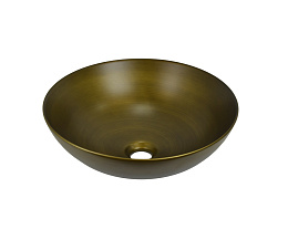 Раковина-чаша Sphera на столешницу, бронза, 405х405х150 (Bronzedeluxe)