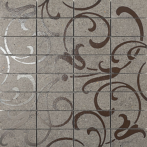 Декор ФЬОРД Серый Мозаичный DP168\011 (KERAMA MARAZZI)