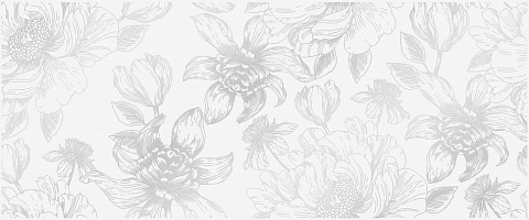 Декор Blum white decor 01 250x600 (Gracia Ceramica)