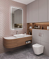 Плитка настенная LIGURIA PINK 75x300 (Smile Tile)