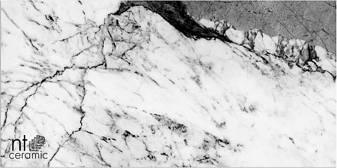 Керамический гранит Bright and Shiny Marble Grey NTT9111P 600x1200 (NT Ceramic)
