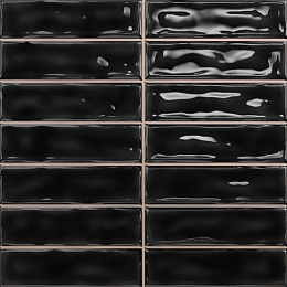 Плитка настенная Sticks black 200x200 (DAR Сeramics)