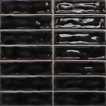 Плитка настенная Sticks black 200x200 (DAR Сeramics)
