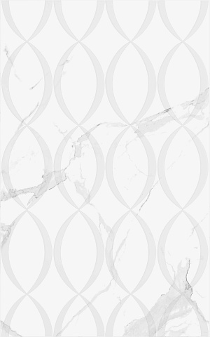 Плитка настенная Scales белый 250х400 (Creto)