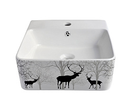 Накладная раковина Black Deer, 400x420x156, 1060BD (Bronze De Lux)