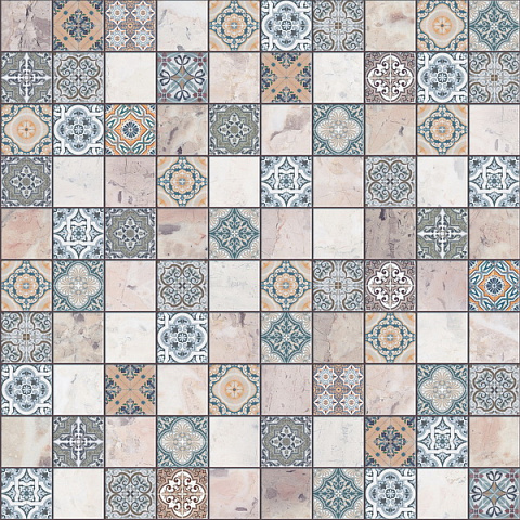 Плитка напольная TERRAZZO G Dark Blue (Belani)